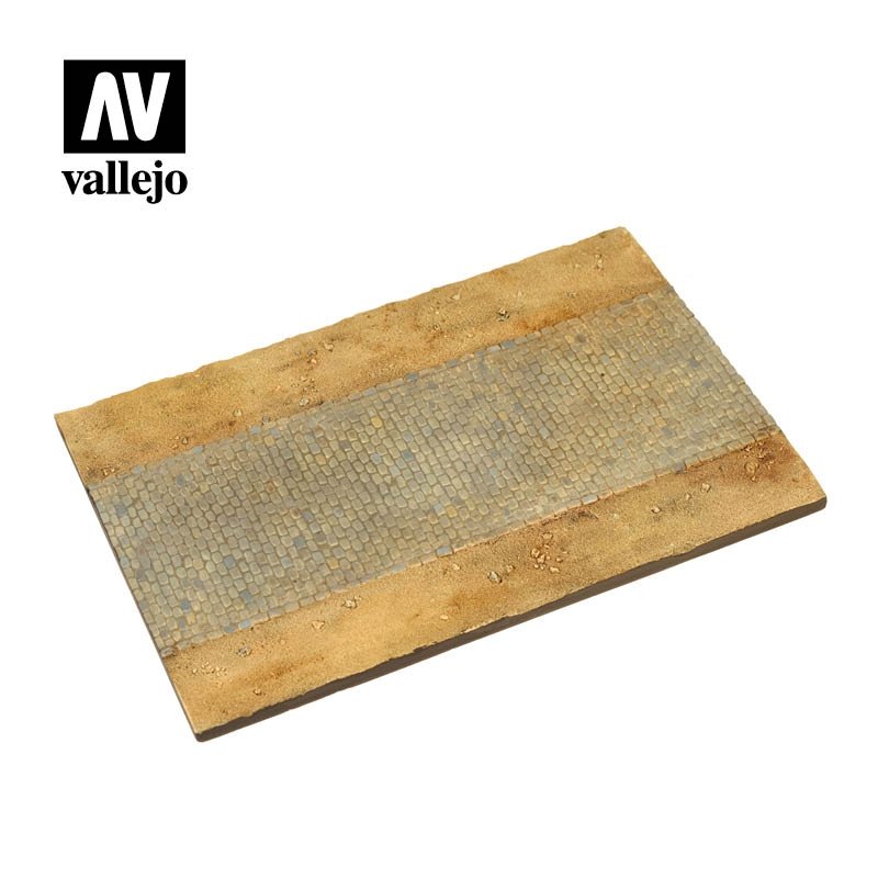 Diorama Vallejo SC105 Route pavée avec accotement 1/35