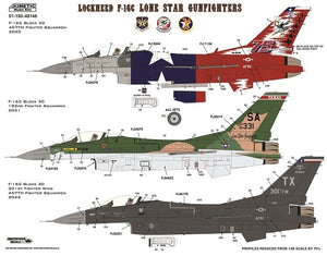 Kinetic K48146 General Dynamics F-16 C - Texas ANG (The Lone Star Gunfighters) 1/48 – image 2