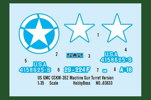 Hobby Boss 83833 US GMC CCKW-352 Machine Gun Turret Version – imagen 4