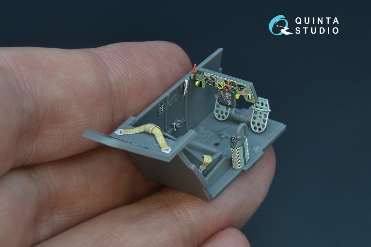 Quinta Studio QD48176 Bf 109E-1 3D-Printed &amp;amp; coloured Interior on decal paper (for Wingsy kits kit) 1/48 – imagen 4