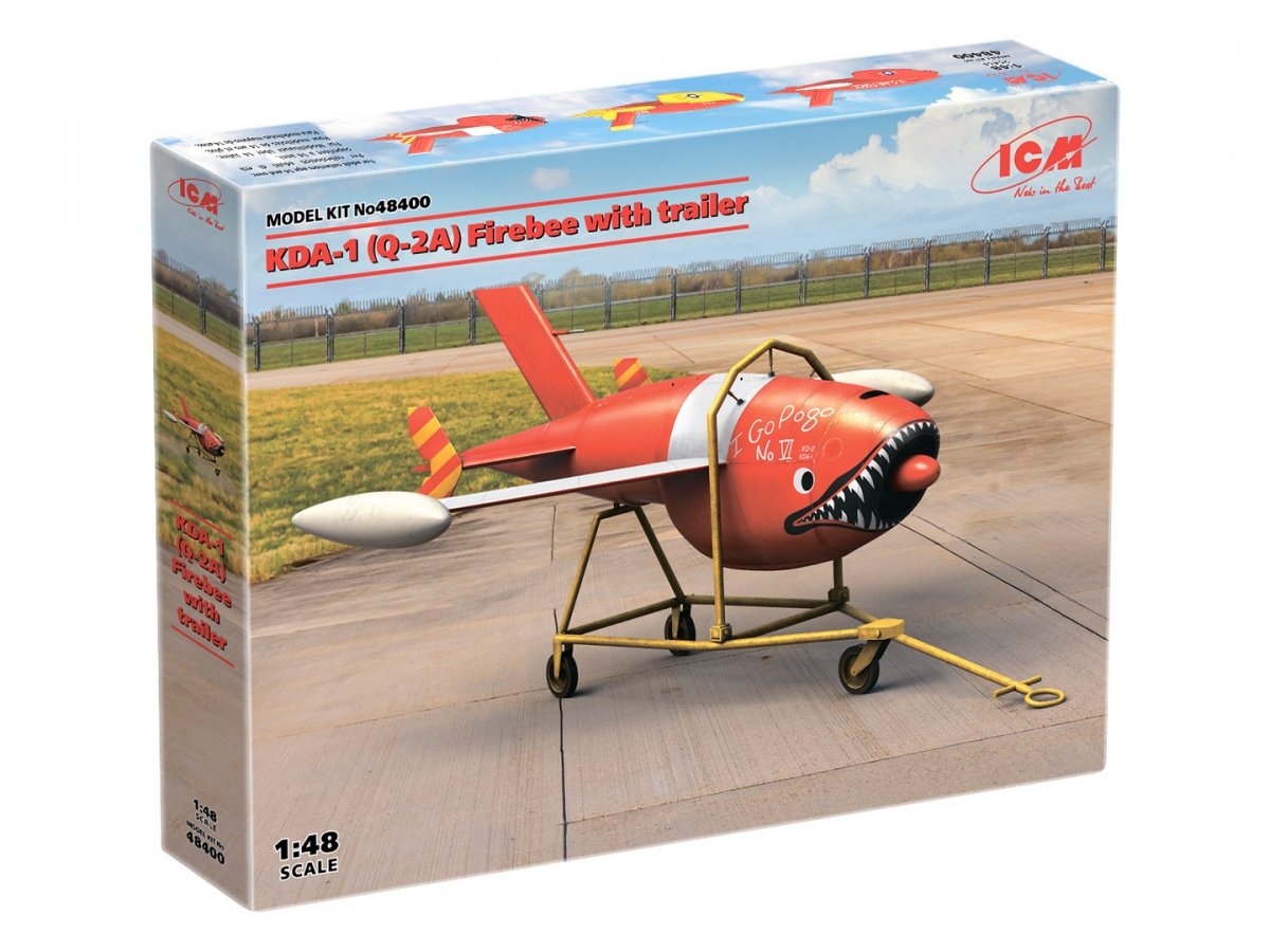 ICM 48400 Q-2A (AQM-34B) Firebee with trailer 1/48 – immagine 2