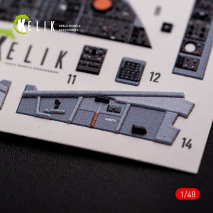 KELIK K48002 F-111 A/E Aardvark interior 3D decals for HobbyBoss kit 1/48 – imagen 9