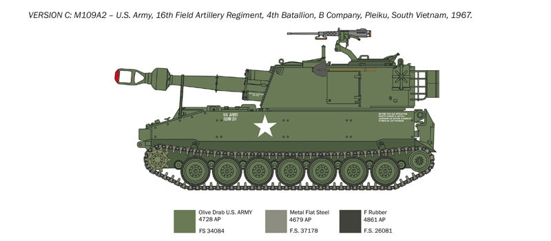 Italeri 6589 M109 A2/A3/G 1/35 – imagen 4