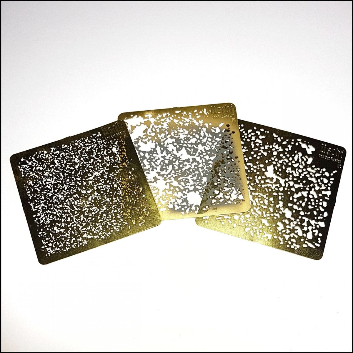 Ensemble de pochoirs pour aérographe Uschi 4014 TRINITY SPLATTER – image 2