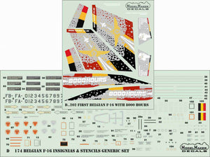 ModelMaker Decals D48202 First Belgian F-16 with 8000 hours 1/48 – image 2
