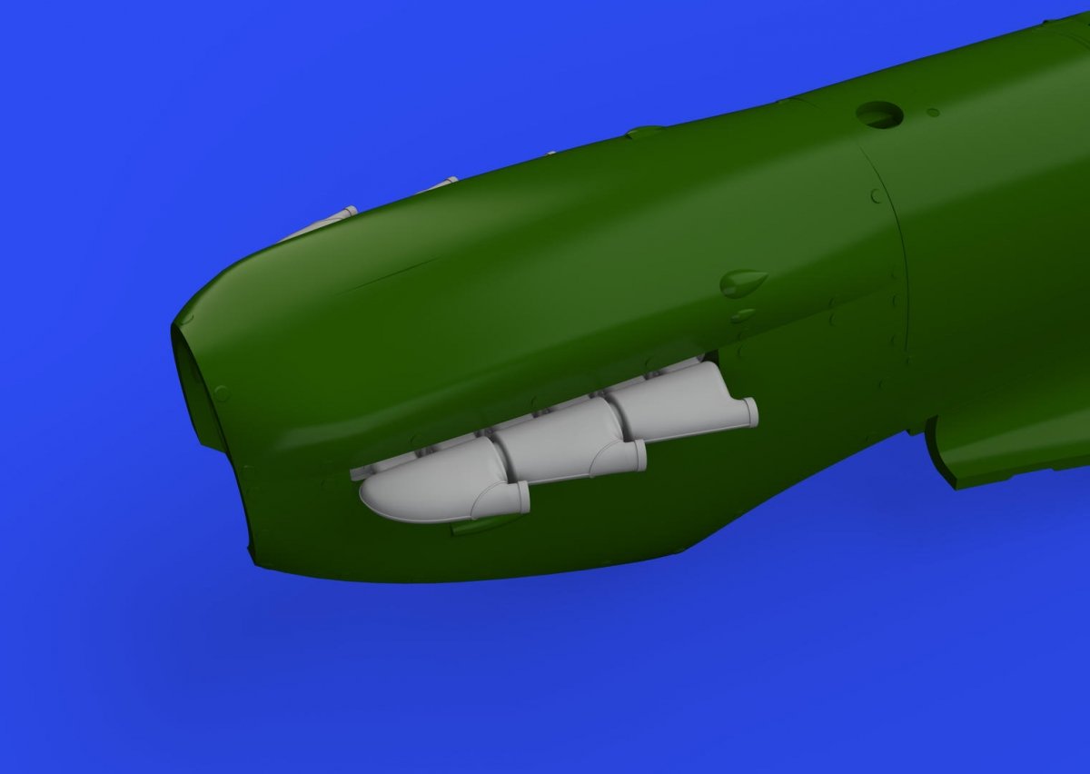 Eduard 648667 Spitfire Mk.V three-stacks exhausts rounded EDUARD 1/48 – immagine 2