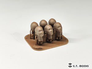 E.T. Model P35-340 Heads for Asian Figures Type.2 (Universal) 1/35