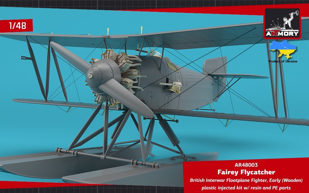 Armory Models 48003 Fairey Flycatcher British FAA Inter-War Floatplane Fighter, on Wooden Floats 1/48 – immagine 17