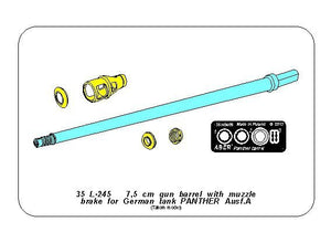 Canon Aber 35L-245 de 7,5 cm avec frein de bouche pour Panther Ausf.A (1/35) – image 10
