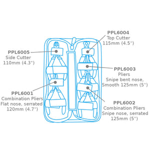 Ensemble de 5 mini-pinces Modelcraft PPL6000 dans un étui zippé – image 2