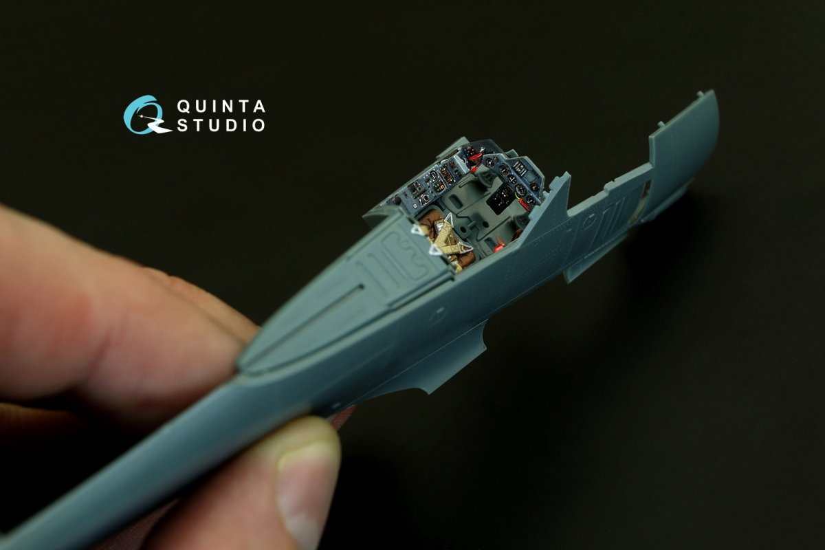 Quinta Studio QD48080 FW 190A-4 3D-Printed &amp;amp; coloured Interior on decal paper (for Eduard kit) 1/48 – immagine 3