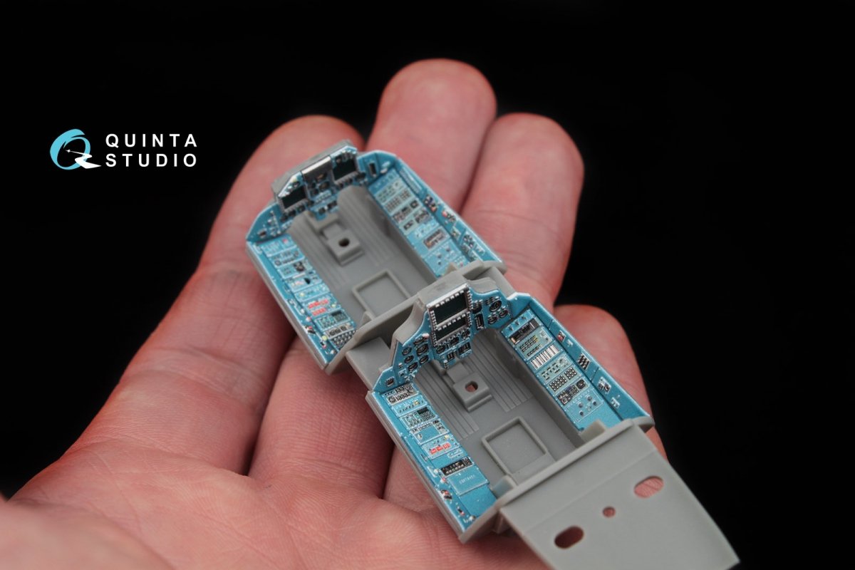 Quinta Studio QD48047 Su-30MKK 3D-Printed &amp;amp; coloured Interior on decal paper (for HobbyBoss kit) 1/48 – immagine 7