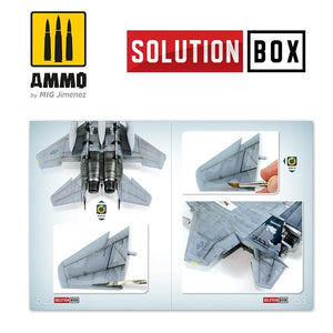 AMMO of Mig Jimenez 6509 How To Paint USAF Navy Grey Fighters Solution Book – immagine 6