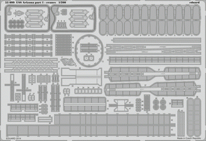 Eduard 53099 USS Arizona partie 1 - grues TRUMPETER 1/200