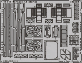 Eduard 49548 Tornado F.3 interior S. A. 1/48 HOBBY BOSS