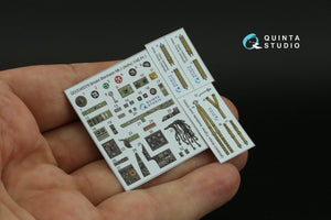 Quinta Studio QD48378 Bristol Blenheim Mk.I 3D-Printed &amp;amp; coloured Interior on decal paper (Airfix) 1/48 – immagine 7