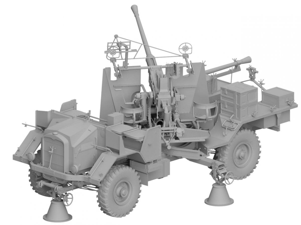 Thunder Model 35209 Morris Bofors C9/B Late The Iconic British WWII Gun Truck 1/35 – immagine 4