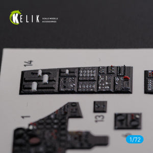 KELIK K72090 F-89 D/J Scorpion interior 3D decals for Revell kit 1/72 – zdjęcie 6