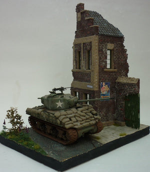 RT-Diorama 35202 Socle de diorama : Ruine de maison en briques 1/35  – image 10