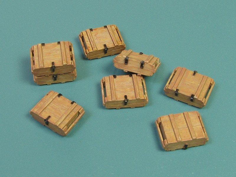 Eureka XXL E-035 Modern Russian Ammo Crates Type I for 7,62mm Ammo (for AK-47 Kalashnikov) 1/35 – immagine 2