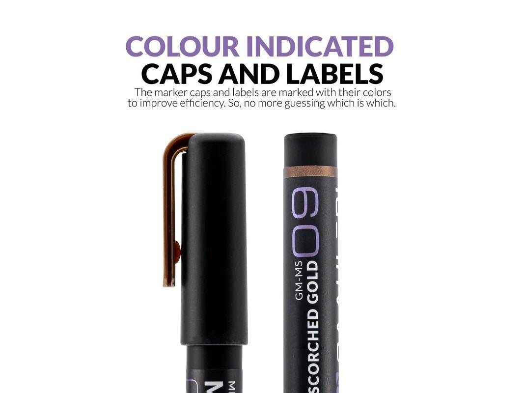 Gaahleri GM-MS09 Metallic Series Markers Scorched Gold