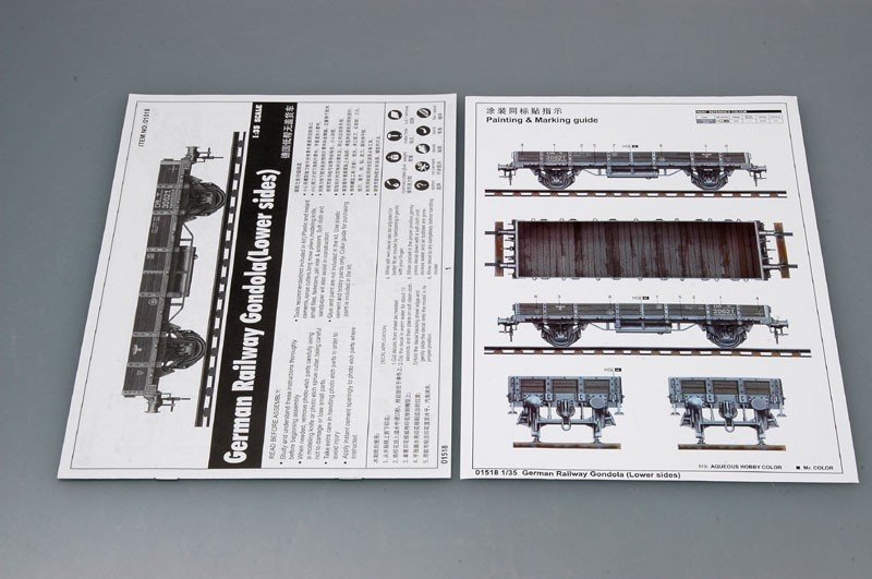 Trumpeter 01518 German Railway Gondola (Lower sides) 1/35 – imagen 8