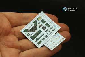 Quinta Studio QD48403 F4F-4 Wildcat 3D-Printed &amp;amp; coloured Interior on decal paper (Eduard) 1/48 – immagine 7