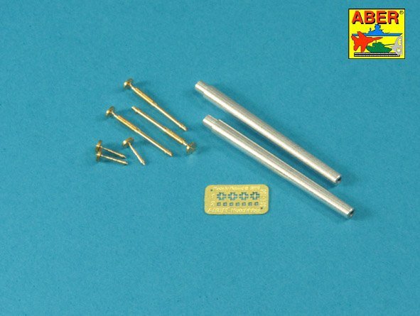 Aber 35L-235 Barrels for British WWI Tank Mk.I Male – 6 pdr. gun x 2pcs. &amp;amp;amp;amp;amp;amp;amp; 8mm Hotchkiss m.1909 x 3 pcs. (1/35)