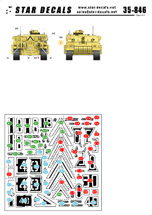 Star Decals 35-846 Challenger I dans la guerre du Golfe 1/35 – image 2