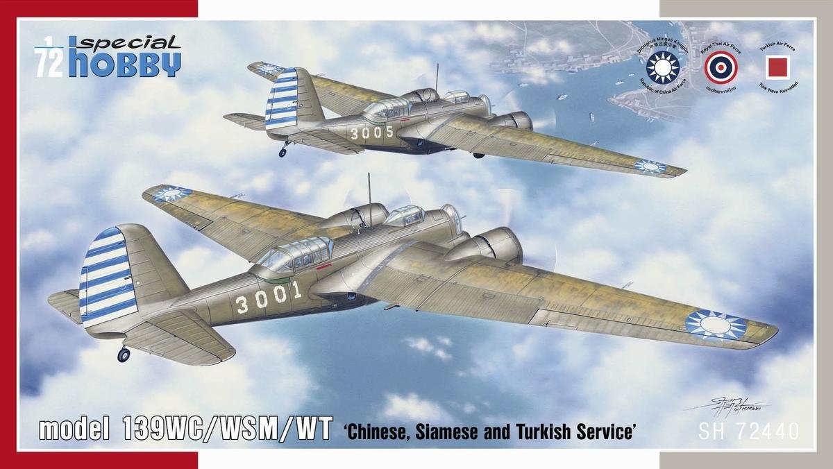Maquette Special Hobby 72440 139WC/WSM/WT « Service chinois, siamois et turc » au 1/72