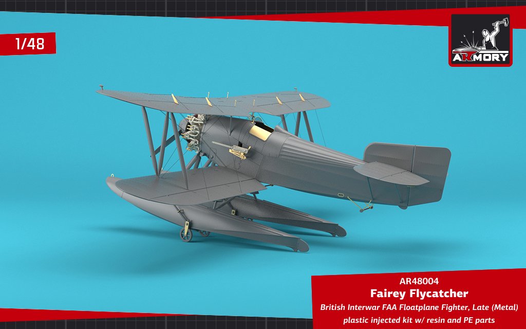 Armory Models 48004 Fairey Flycatcher British Interwar FAA Floatplane Fighter, Late (Metal) 1/48 – imagen 21