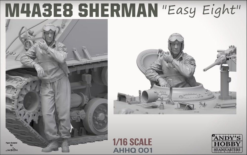 Andy&amp;#39;s Hobby Headquarters AHHQ-001 M4A3E8 Sherman &amp;quot;Easy Eight&amp;quot; 1/16 – immagine 3
