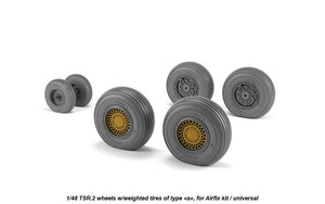 Armory Models AW48412 BAC TSR.2 wheels w/ weighted tires, type “a” (DL) 1/48 – Bild 3