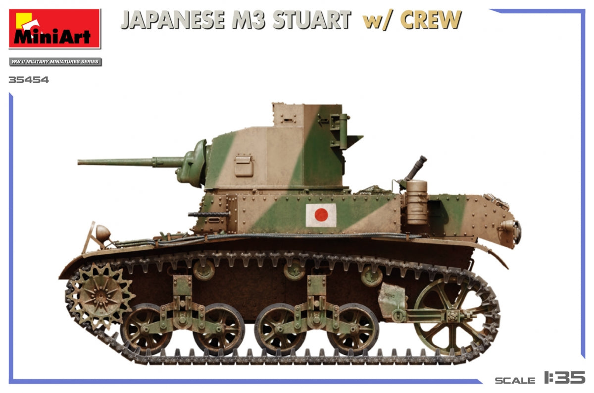 Miniart 35454 JAPANESE M3 STUART w/CREW 1/35 – zdjęcie 4