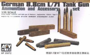 AFV Club 35072 Munitions et accessoires pour canon de 8,8 cm L/71 à l&amp;#39;échelle 1/35