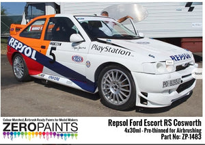 Zero Paints ZP-1483 Repsol Ford Escort RS Cosworth Paint Set 4x30ml