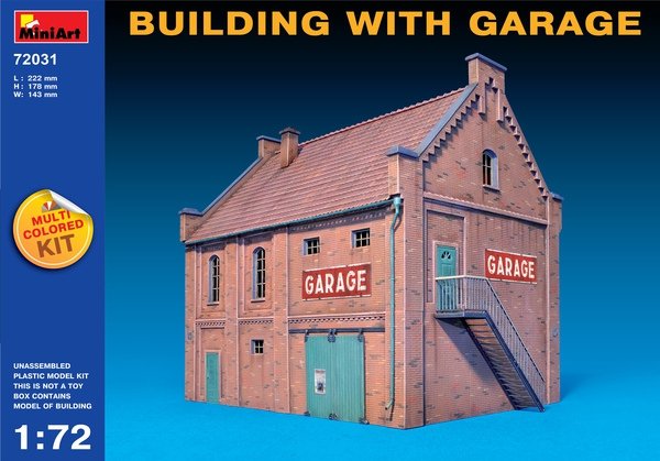 MiniArt 72031 BÂTIMENT AVEC GARAGE 1/72