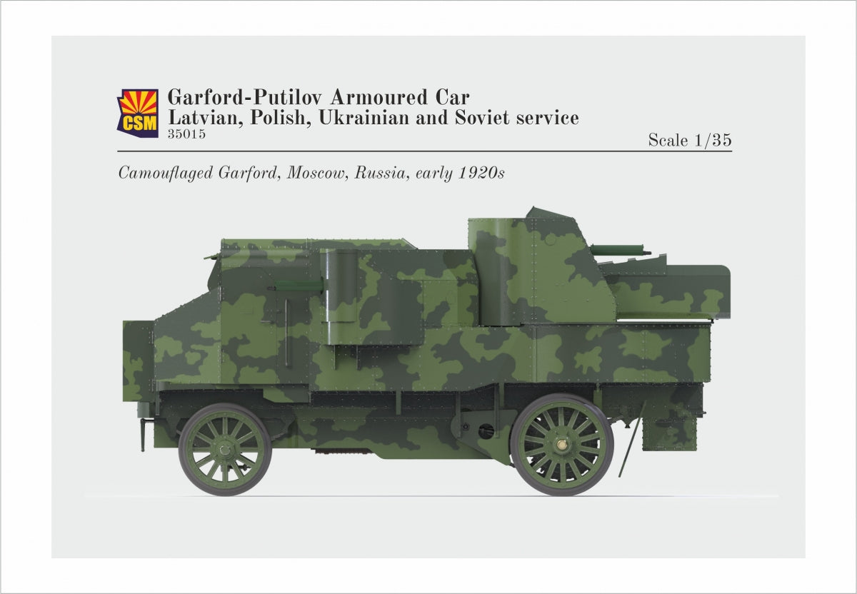 Copper State Models 35015 Garford-Putilov Armoured Car, Latvian, Polish, Ukrainian, Soviet Service 1/35 – zdjęcie 5
