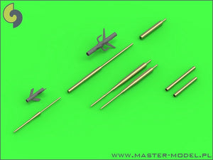 Master AM-48-122 Su-17, Su-20, Su-22 (Fitter) - Pitot Tubes and 30mm gun barrels 1/48 – immagine 3