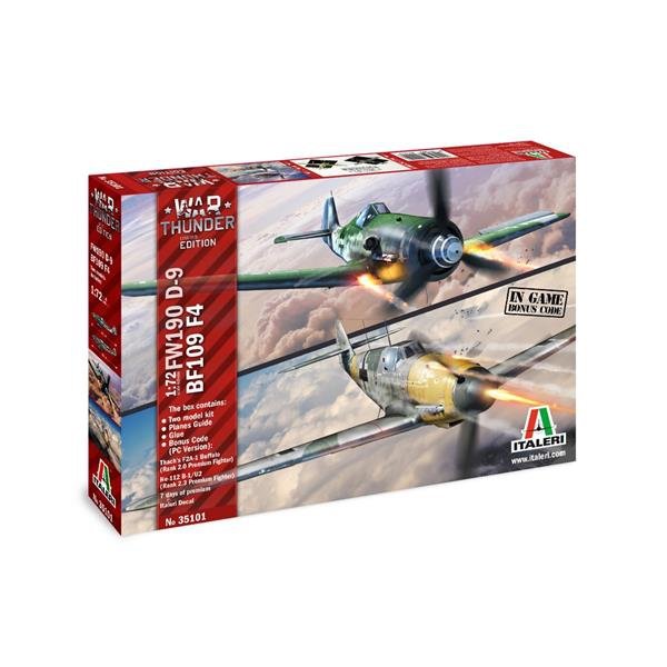 Italeri 35101 WAR THUNDER : BF109/ FW-190 D9 1/72