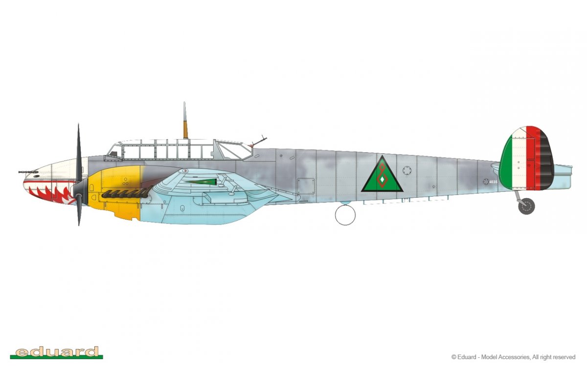 Eduard 7083 Bf 110E 1/72 – immagine 16