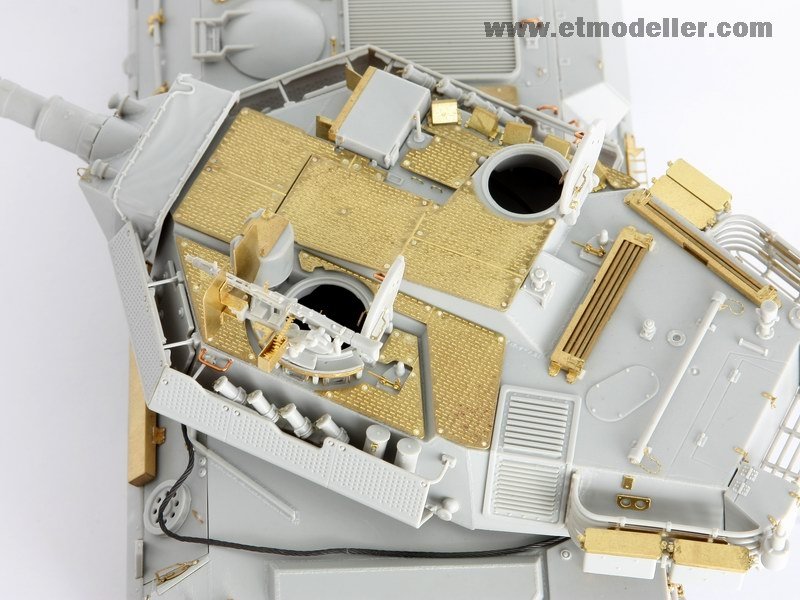 Plaque de blindage spatial pour tourelle de chasseur de chars moderne « Centauro » modèle ET E35-009, compatible avec les modèles TRUMPETER 00386/00388