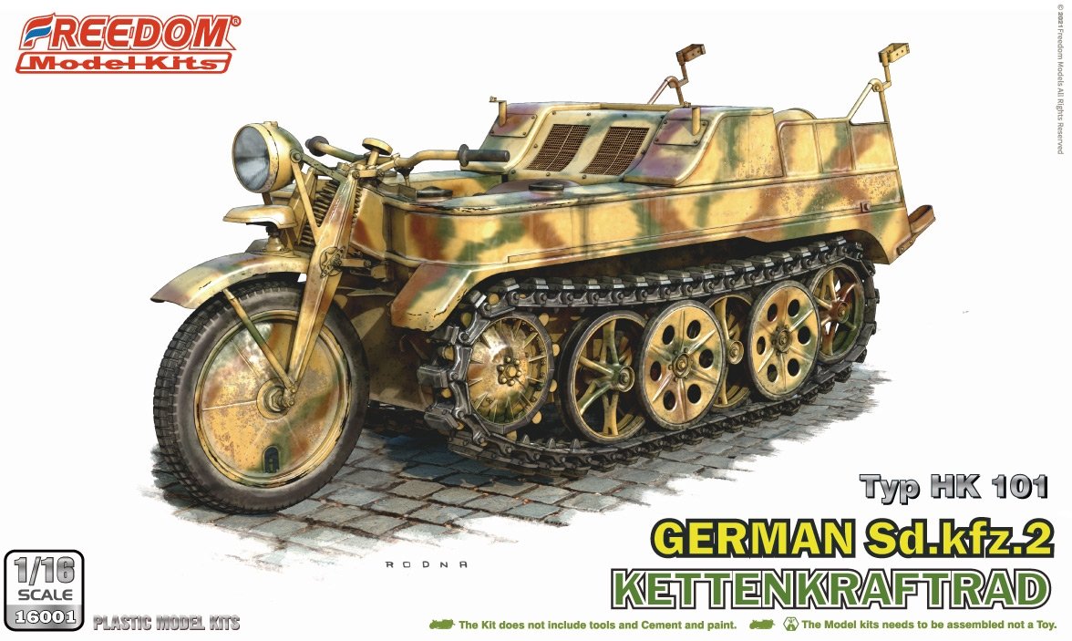 Liberté 16001 Sd.Kfz. 2 Kettenkraftrad Type HK 101 1/16