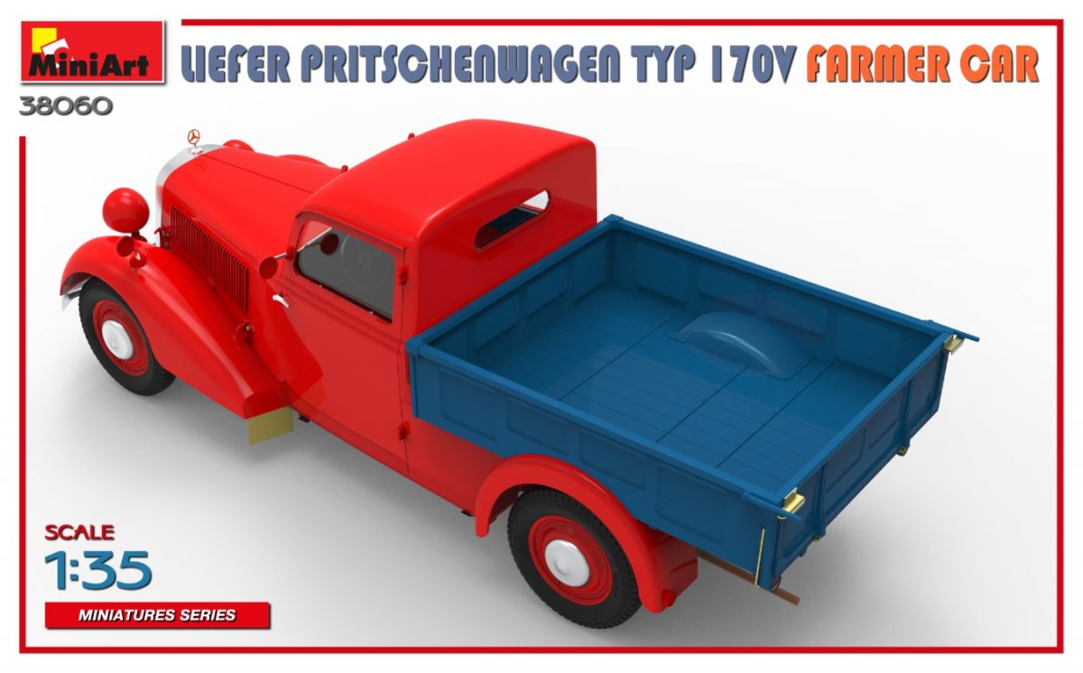 MiniArt 38060 LIEFER PRITSCHENWAGEN TYP 170V FARMER CAR 1/35 – zdjęcie 6