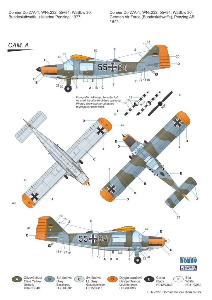 Special Hobby 72327 Dornier Do 27 Service allemand, espagnol et belge 1/72 – image 5
