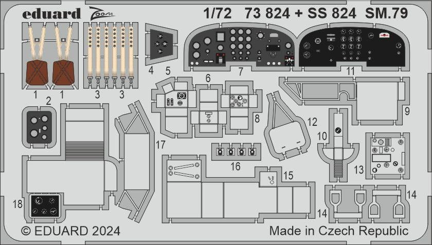 Eduard BIG72181 SM.79 ITALERI 1/72 – imagen 6