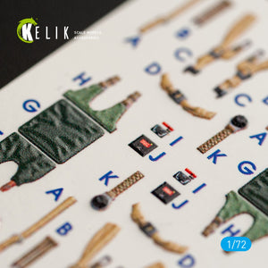 KELIK K72044 BLACKBURN BUCCANEER S.2C INTERIOR 3D DECALS FOR AIRFIX KIT 1/72 – immagine 5