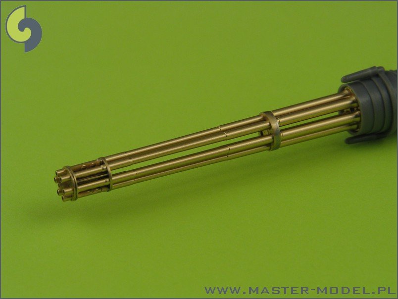 Master AM-32-029 M61 A1 Vulcan - Six-barrelled rotary 20mm cannon - turned barrels with etched barrel clamps 1/32 – imagen 2