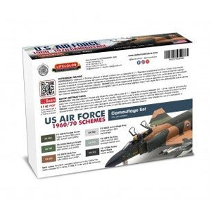 Lifecolor CS62 Acrylic paint set USAF 1960-70 6x22ml – imagen 2