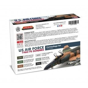 Lifecolor CS62 Acrylic paint set USAF 1960-70 6x22ml – imagen 2